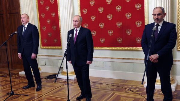 Трехсторонняя встреча президентов России, Азербайджана и Армении - 俄羅斯衛星通訊社