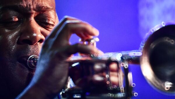 Трубач Тэд Вилсон из США на 17-м международном музыкальном фестивале Koktebel Jazz Party в Крыму - 俄罗斯卫星通讯社